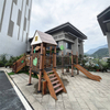 High Quality Outdoor Play Zone for Kids Amusement Park Facilities Wooden Tree Playhouse Slide for Schools Scenic Areas