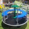 Factory direct outdoor children's push carousel with railing high quality plastic carousel seat children's garden outdoor toys