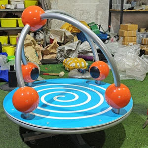 Wholesale Children's Outdoor Carousel Kindergarten Playground Equipment Game Rotating Seat Set