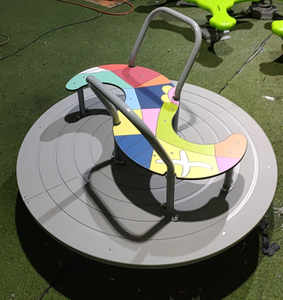 Children's powerless merry-go-round Safety swivel seat with railing High quality outdoor equipment multi-person swivel chair