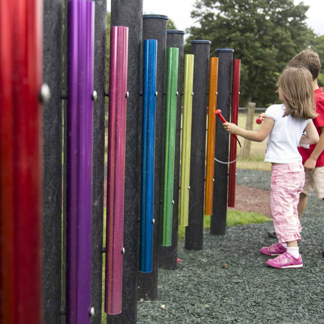 Customized Complete Set of Colorful Outdoor Play Column Stand Musical Instruments for Children's Play Equipment