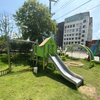 Outdoor Kids Playhouse with Slide | PE Panel Children's Playground Equipment for Garden