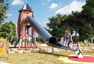 Futuristic Space-Themed Playground System