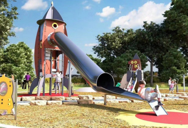 Futuristic Space-Themed Playground System