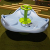 New design kids seesaw seat kindergarten carousel indoor and outdoor playground equipment