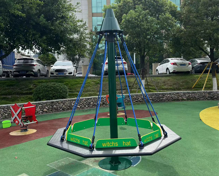 High Quality Outdoor Children's Climbing Net Powerless Carousel Rope Game Mountaineering Cone Stand Outdoor Playground Equipment