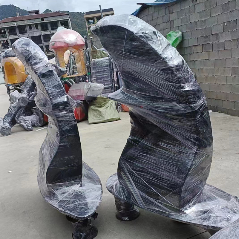 High-quality New Children's Spring Horse PE Sailboat Shake Outdoor Playground Seesaw Play Equipment.