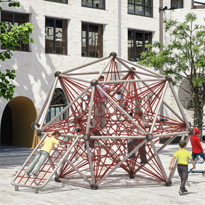 Customized Safety Bridge Tunnel Swing Reinced Jungle Pyramid Tower Outdoor Rope Climb Net Playground for Child