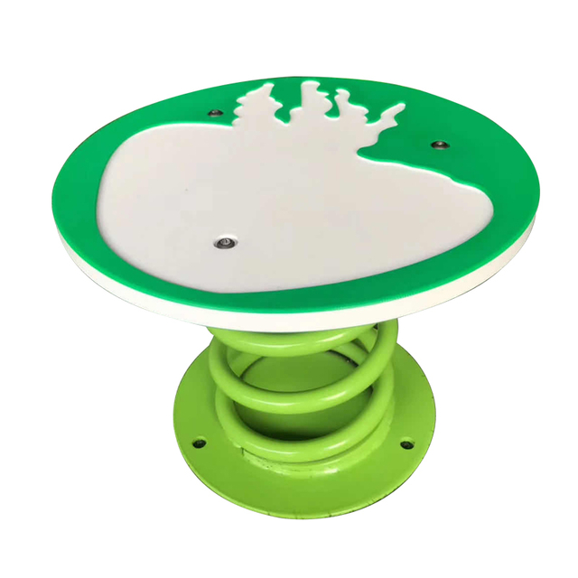 High-end Customized Colorful PE Plate Children Spring Swing Seat Outdoor Playground Equipment Spring Plum Blossom Pile