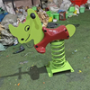 Funny Indoor/Outdoor Plastic Spring Riding Horse Amusement Park Facilities Children's PE Board Rocking Horse Toys