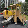 Train Slide Playhouse for Kids Toddler Outdoor Amusement Equipment for Home School Park Backyard Playground