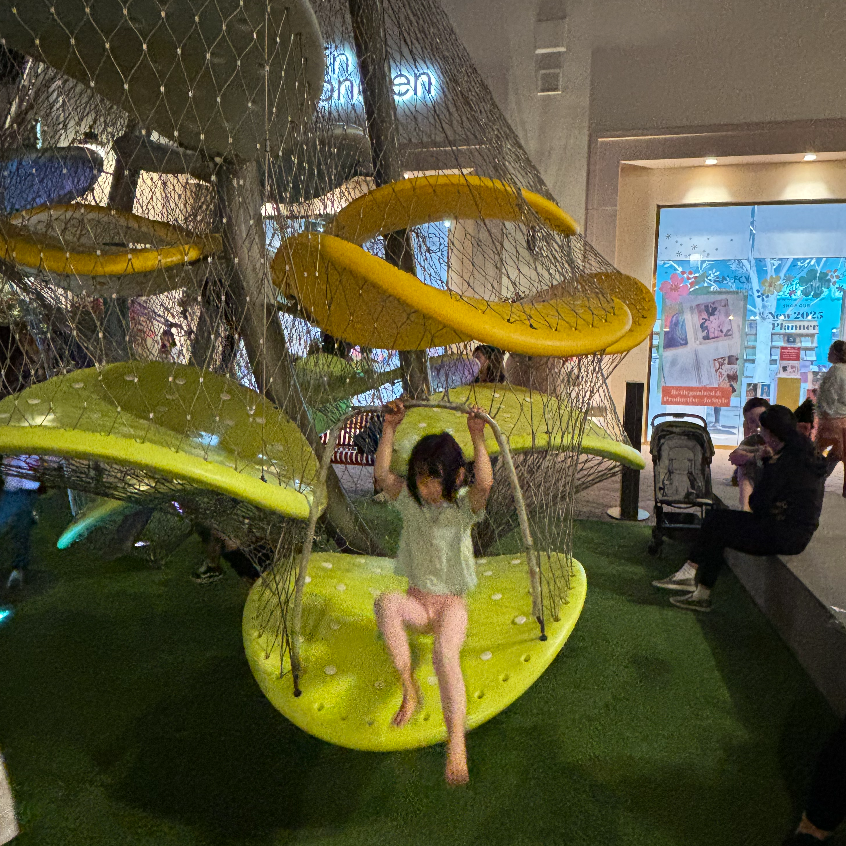Nature-Themed Leaf and Rope Adventure Playground