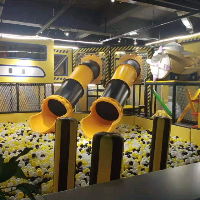 Themed Indoor Soft Playground with Climb and Slide