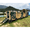 Children's Playground High Quality Custom Outdoor Non-powered Train PE Board Playhouse.
