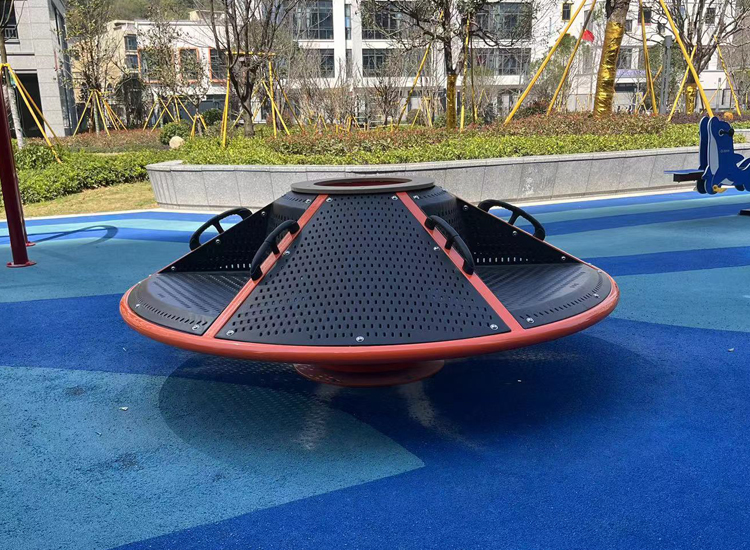 Multi-Player Interactive Carousel Amusement Park Facilities Outdoor Playground for child
