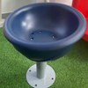 Outdoor LLDPE plastic carousel, multi-color children's small bowl rotating chair, commercial indoor playground equipment