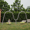 Outdoor Durable Double Flying Saucer Swing Chair Garden Swing Playground Equipment for Children and Adults