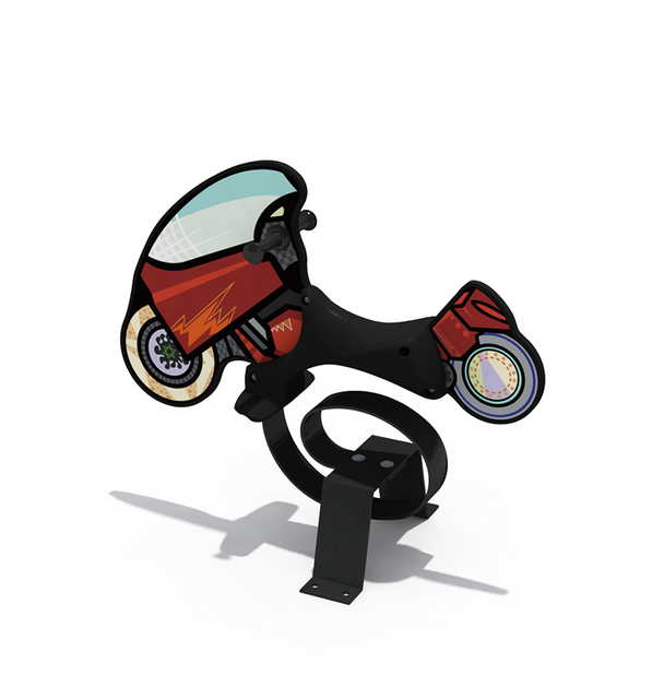 Outdoor Playground Supplier Motorcycle Spring Rocking Horse for Kids