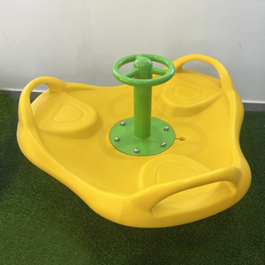 New design kids seesaw seat kindergarten carousel indoor and outdoor playground equipment