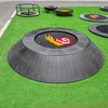 Freestanding Elevated Outdoor Trampoline Playground