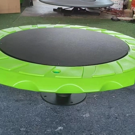 Outdoor Environmental-friendly Material Children Exercise Physical Fitness Flat Swivel Chair for Kindergarten