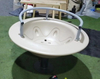 Large Bowl Armrest Swivel Chair High Quality Metal Child Swivel Seat Commercial Outdoor Playground Equipment Children's Carousel
