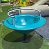Large Bowl Armrest Swivel Chair High Quality Metal Child Swivel Seat Commercial Outdoor Playground Equipment Children's Carousel