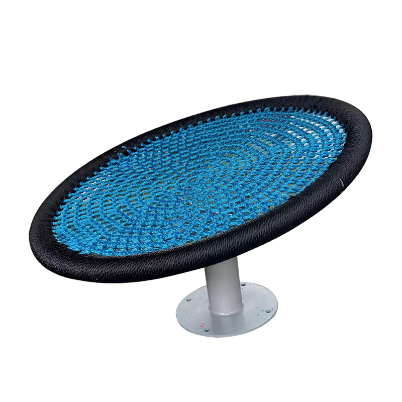 High-quality Colorful Children's Plastic Swivel Chair Outdoor Playground Equipment Mini Carousel