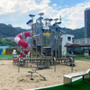 Outdoor Children's Playground Equipment combination slide for Park Yard Garden Schools and Sports VenuesOutdoor Children's Playground Equipment LLDPE Slide Swings Climbing Nets for Park Yard Garden Sc