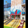 Free Design Space Theme Big Outdoor Play Equipment Stainless Slide Amusement Park Equipment Children Playground