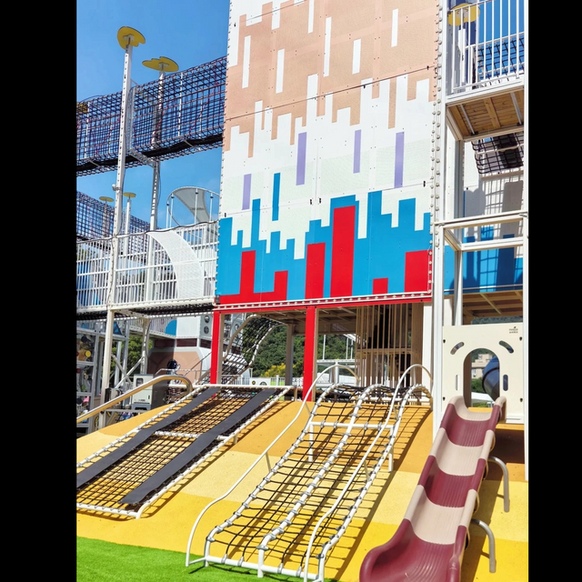 Free Design Space Theme Big Outdoor Play Equipment Stainless Slide Amusement Park Equipment Children Playground