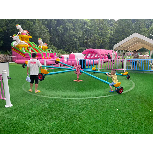 Unpowered Park Popular Multi-Child Outdoor Playground Seesaw Equipment Galvanized Pipe Seesaw