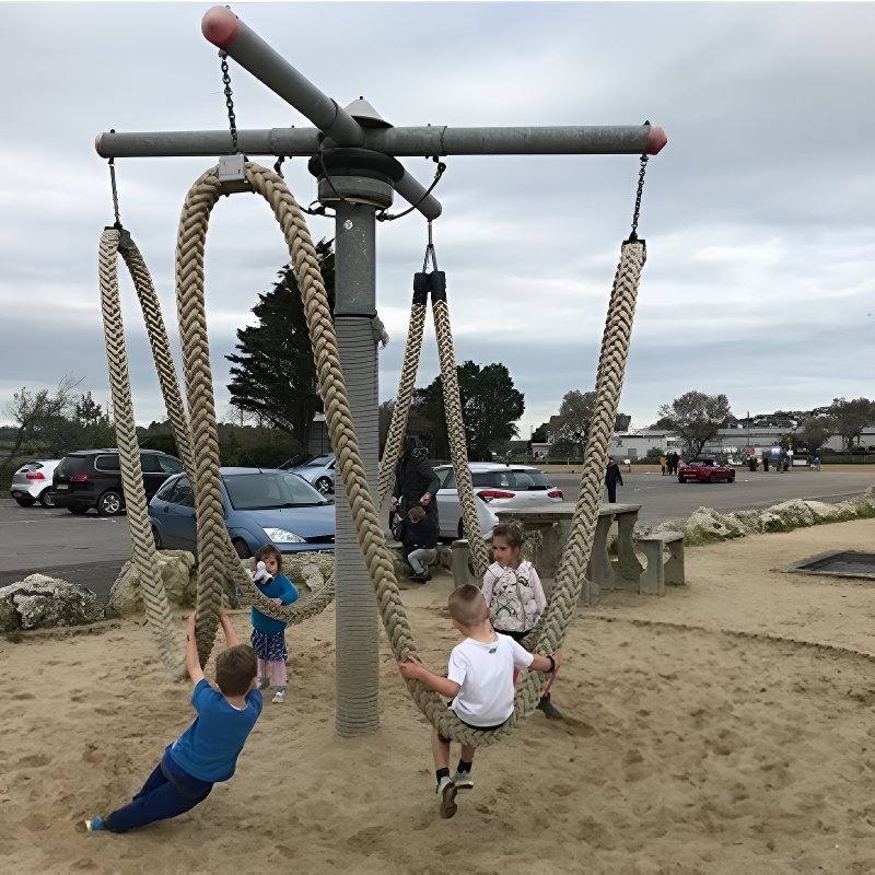 Children's Outdoor Adventure Climbing Frames for Physical Training in Amusement Parks Rope Challenge Game KidsClimbing Equipment