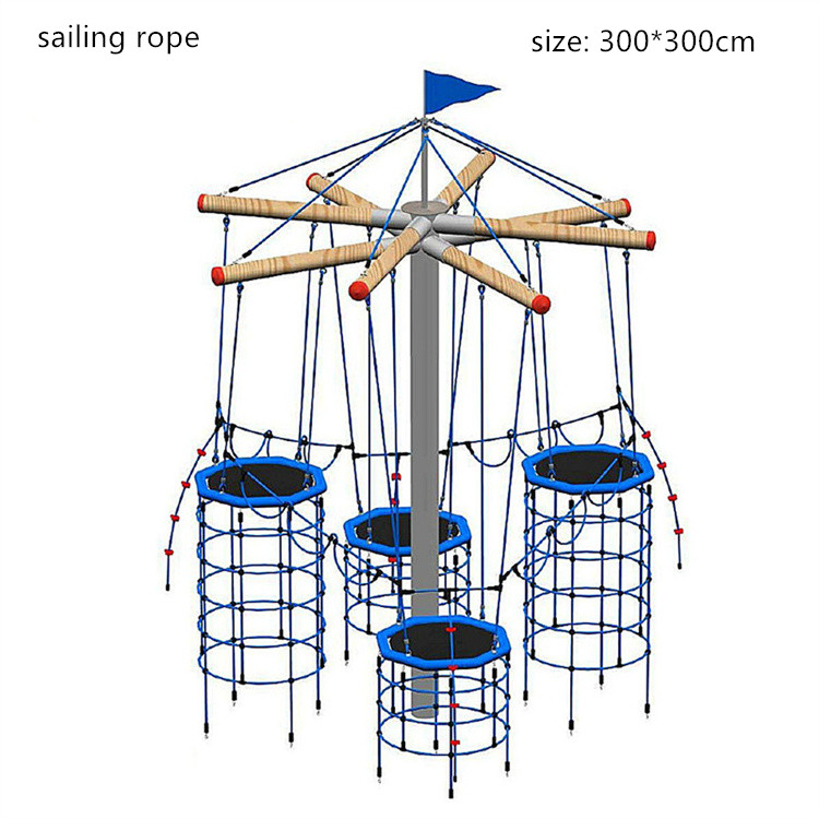 Children's Outdoor Adventure Climbing Frames for Physical Training in Amusement Parks Rope Challenge Game KidsClimbing Equipment