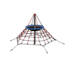Children's Outdoor Playground Equipment Plastic Pyramid Tower Climbing Frame with Rope Net for Park Amusement and School Use