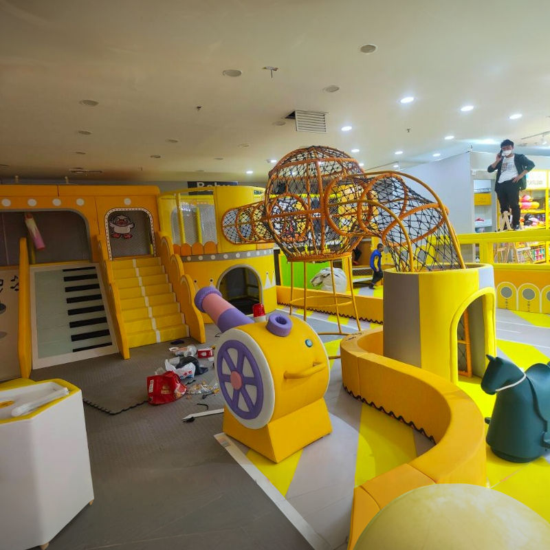 Customized Yellow Castle Theme Soft Play Center Kids Commercial Indoor Playground Equipment for Children's Amusement Park