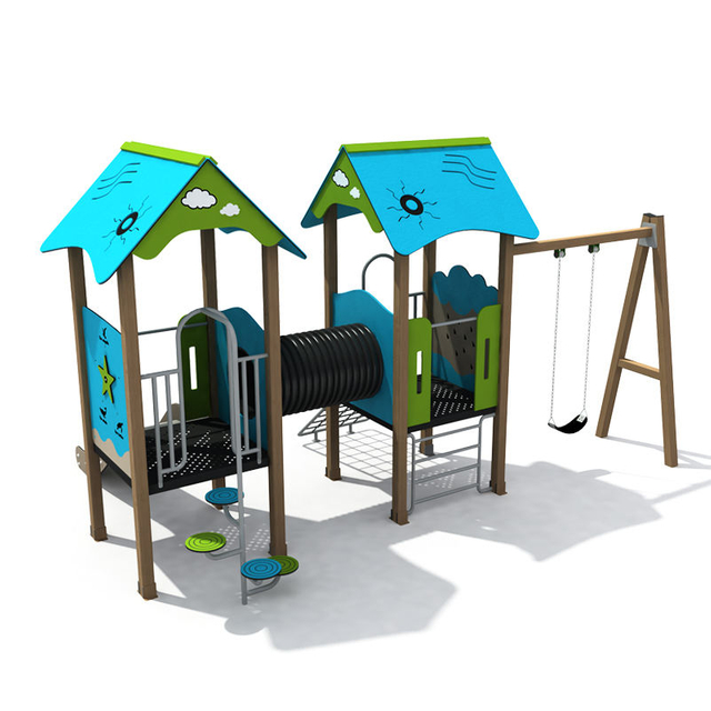 Children's Playground with Slide Toddler Climbing Swing Set Large Outdoor Play Equipment Can Be Applied to Schools, Communities