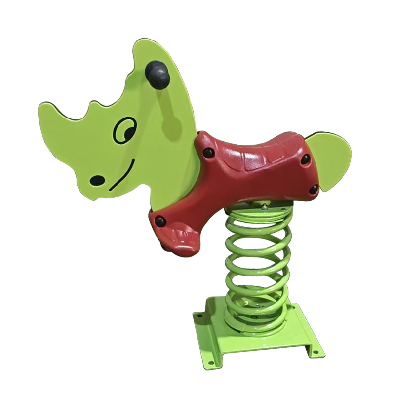 Outdoor Playground Equipment - Funny Kids Spring Rider RE Board Plastic Rocking Horse Game