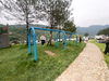 Outdoor Adult/Child Swing Set with Metal & Plastic Material for Community Parks School Playgrounds Trampoline Parks