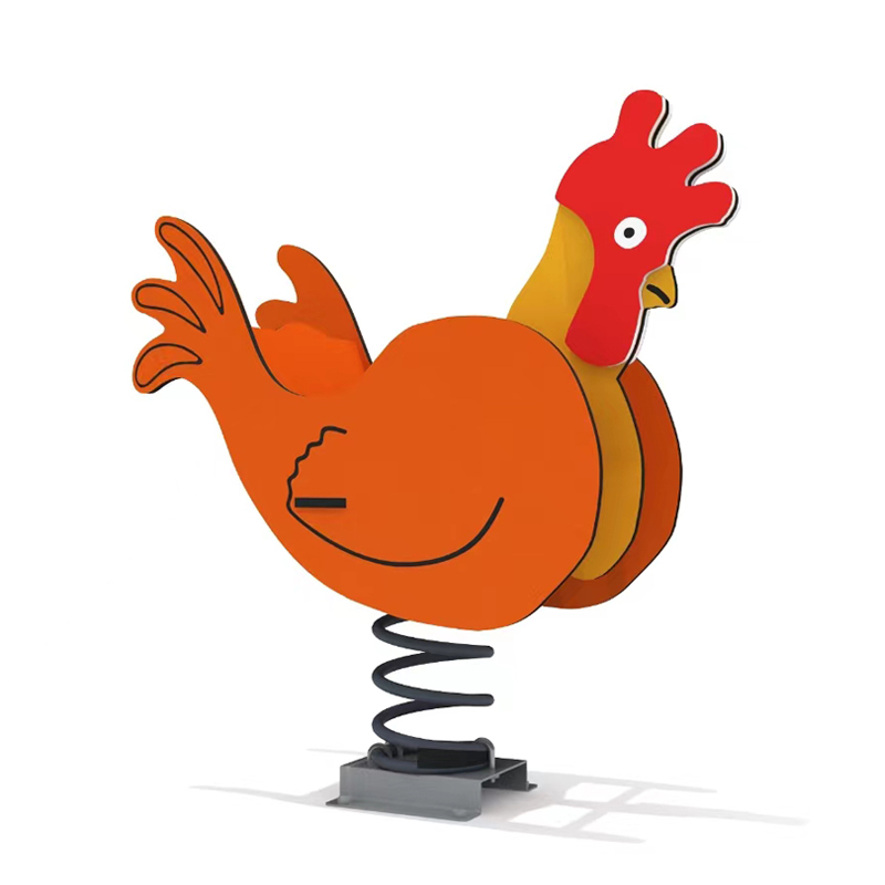 Funny Amusement Park Children Spring Horse PE Board Outdoor Children Rocking Horse Toys Customized