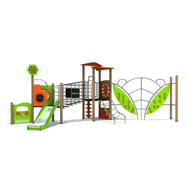 2025 New Large Outdoor Children's Playground Equipment with Safe Sturdy Steel Slide Climbing PE Plate for Garden Shopping Mall