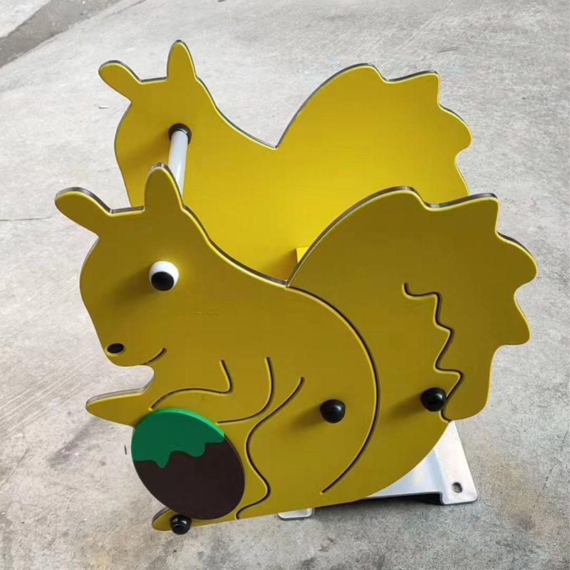Cartoon Shape Children's Spring Trojan High Quality Outdoor Children's Rocking Chair Is Applied in Park Community Playground