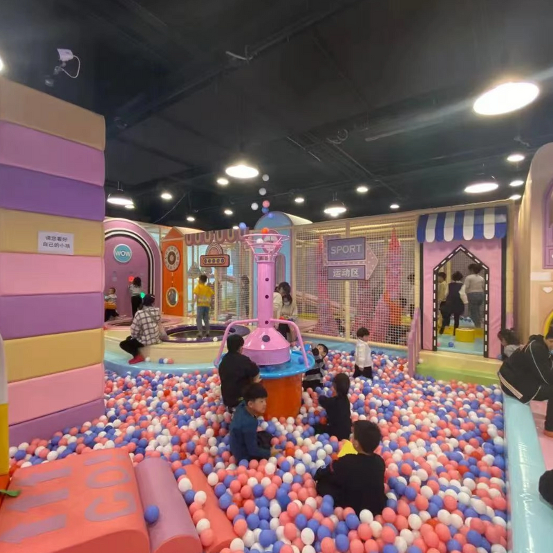 Indoor Soft Play Playground with Slide and Ball Pit