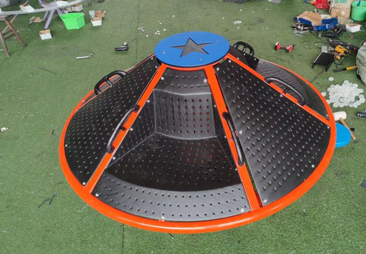 Multi-Player Interactive Carousel Amusement Park Facilities Outdoor Playground High-quality Children's Carousel