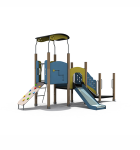Durable Combination Kindergarten PE Board Material Slide Playground
