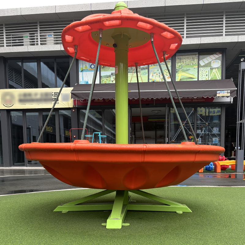 Large Outdoor Commercial Playground Equipment Kids Non-Powered Swivel Chair Set for Amusement