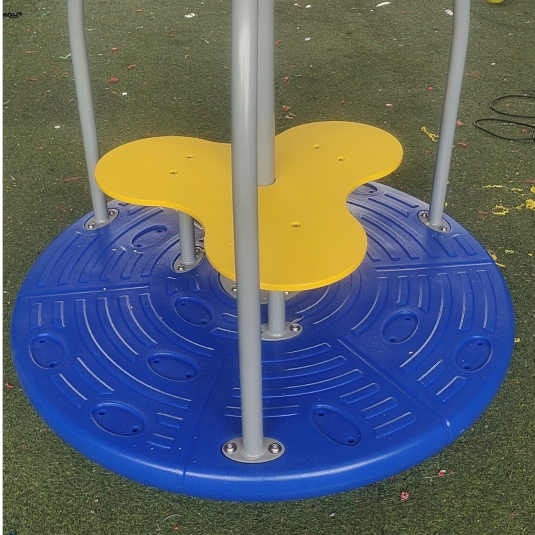 Miniature Children's Rotating Swivel Chair High Quality Plastic Multi-Player Swivel Seat Commercial Playground