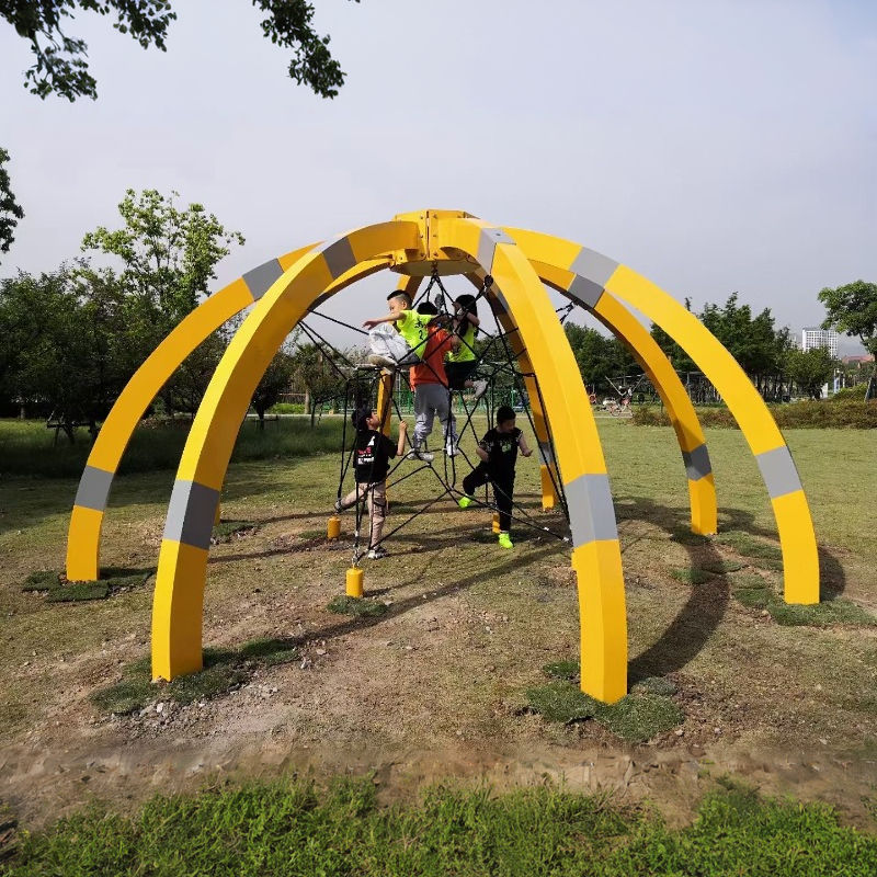 Outdoor Kids Round Ball Rope Climbing Net Structure outdoor playground for children