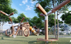 Nature-Inspired Wood and Metal Playground System
