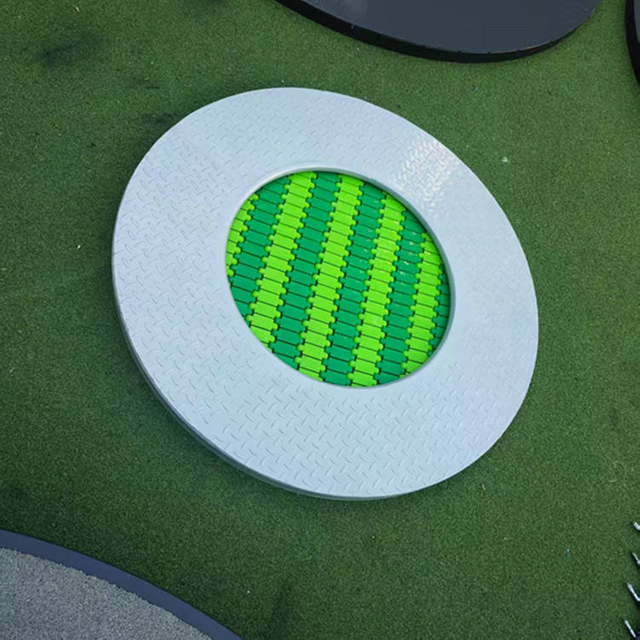 Outdoor Commercial-Grade Circular Trampoline Playground set